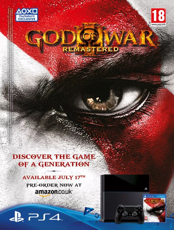 God of War III Magazine Advertisement (Magazine Advertisements): Edge (United Kingdom), Issue 282 (August 2015)