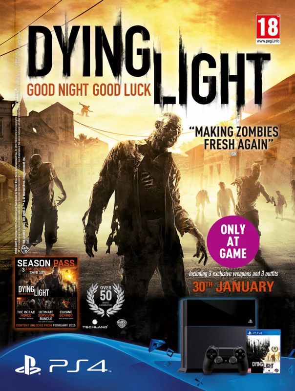Dying Light Magazine Advertisement (Magazine Advertisements): Edge (United Kingdom), Issue 276 (February 2015)