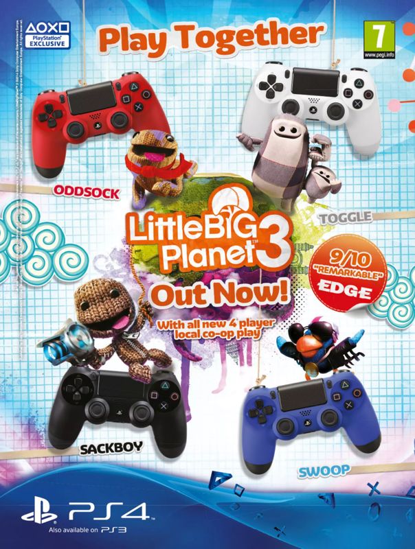 LittleBigPlanet 3 Magazine Advertisement (Magazine Advertisements): Edge (United Kingdom), Issue 276 (February 2015)