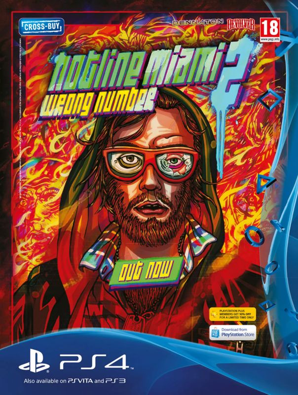 Hotline Miami 2: Wrong Number Magazine Advertisement (Magazine Advertisements): Edge (United Kingdom), Issue 279 (May 2015)