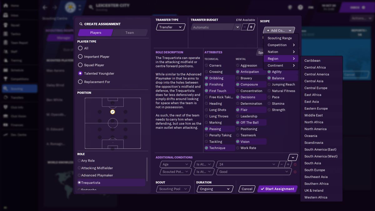 FM 21 Touch: Unlimited Scouting Screenshot (Steam)