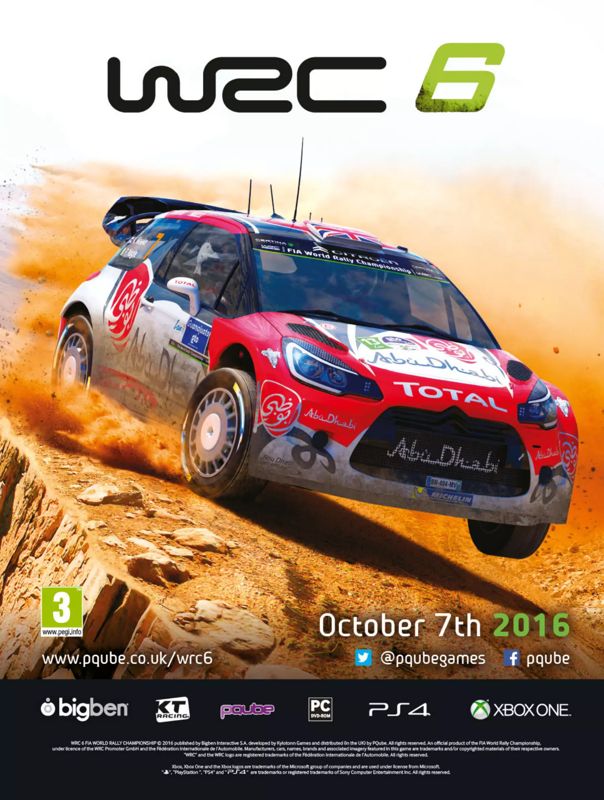 WRC 6 Magazine Advertisement (Magazine Advertisements): Edge (United Kingdom), Issue 298 (November 2016)