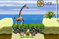 Madagascar Screenshot (Madagascar Press Kit): Melman crosses a bridge (GBA)