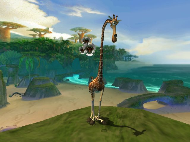 Madagascar Screenshot (Madagascar Press Kit): Melman searches for beacon pieces (Xbox)