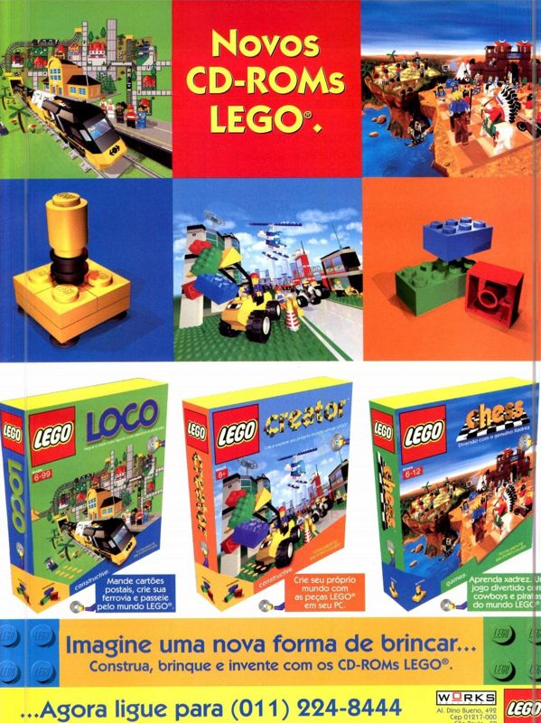 LEGO Loco Magazine Advertisement (Magazine Advertisements): Revista do CD-ROM (Brazil), Issue 49 (August 1999)