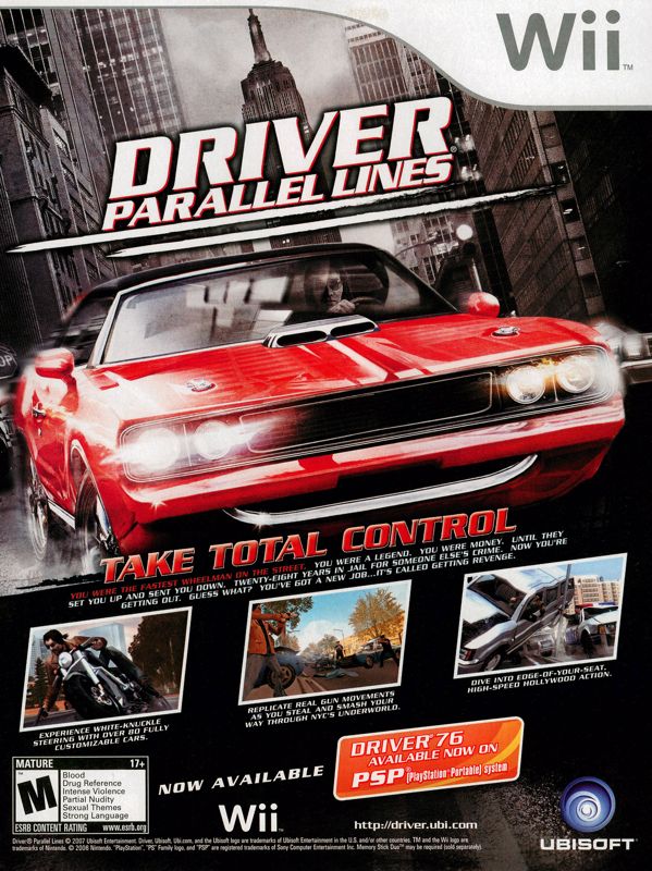 Driver: Parallel Lines Magazine Advertisement (Magazine Advertisements): GamePro (United States) Issue #227 (August 2007)