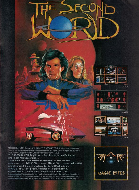 The Second World Magazine Advertisement (Magazine Advertisements): Amiga Joker (Germany), Issue 10/1990