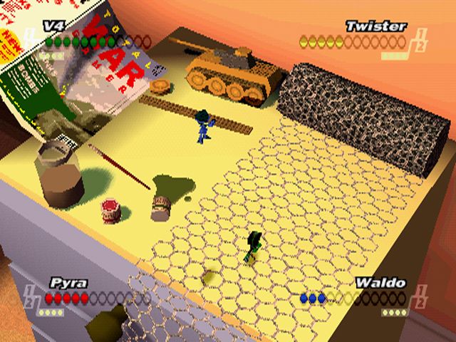 FoxKids.com Micro Maniacs Racing Screenshot (Codemasters DPK): War after climb