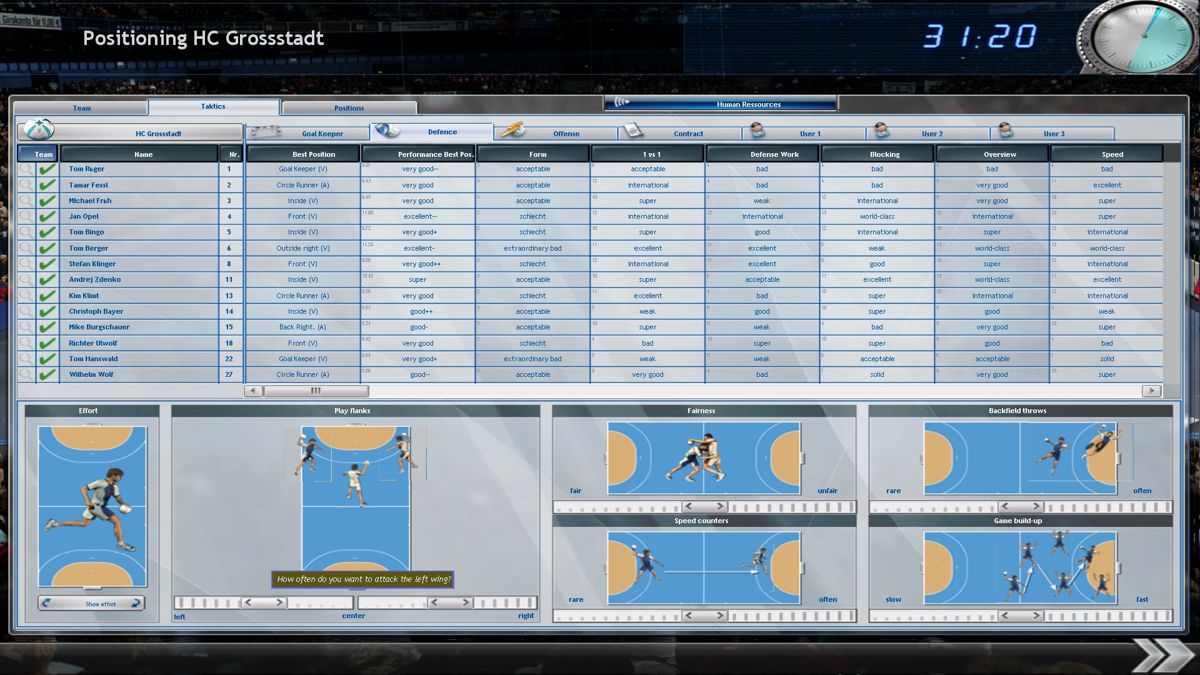 Team: Handball Manager Screenshot (Steam)