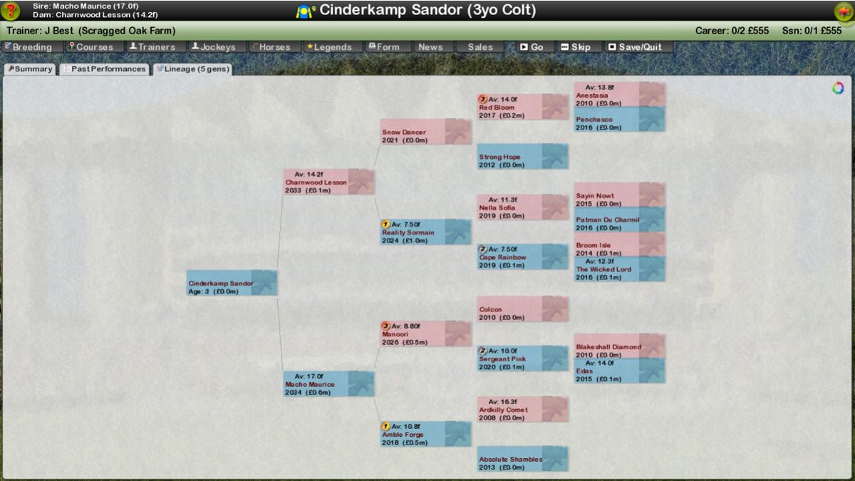 Starters Orders: Classic Horse Racing Screenshot (Steam)