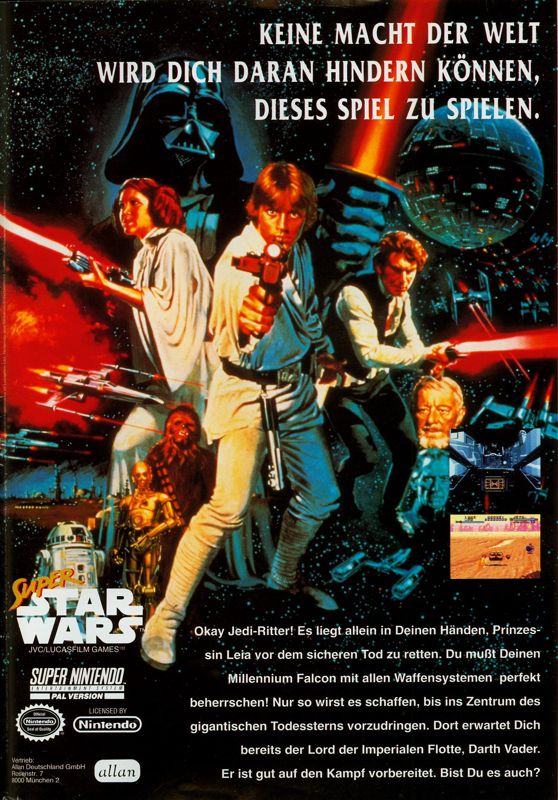 Super Star Wars Magazine Advertisement (Magazine Advertisements): Play Time (Germany), Issue 05/1993