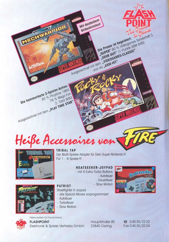 MechWarrior Magazine Advertisement (Magazine Advertisements): ASM (Germany), Special Issue 23 (1994)