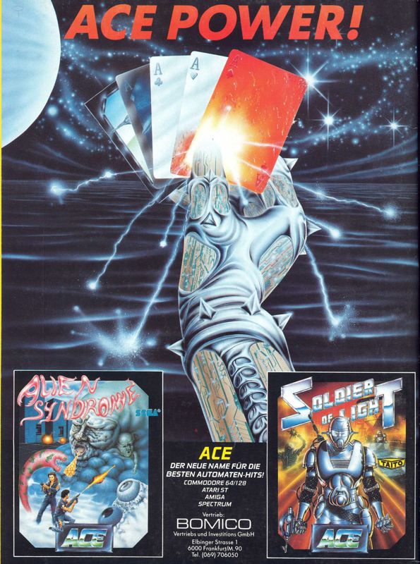 Alien Syndrome Magazine Advertisement (Magazine Advertisements): ASM (Germany), Special Issue 03 (1988)