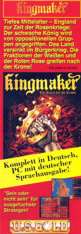 Kingmaker Magazine Advertisement (Magazine Advertisements): ASM (Germany), Issue 04/1994