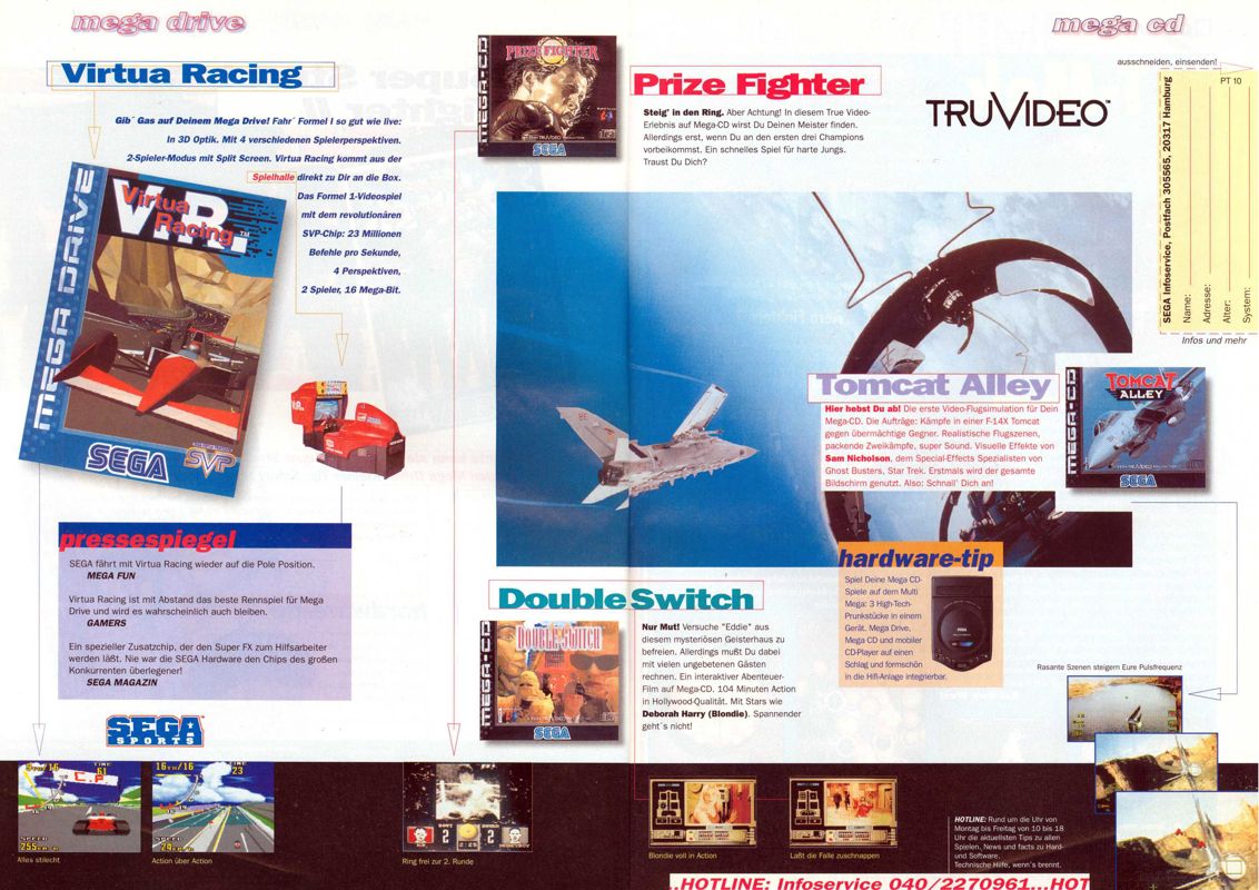 Tomcat Alley Magazine Advertisement (Magazine Advertisements): Play Time (Germany), Issue 10/1994 Part 3