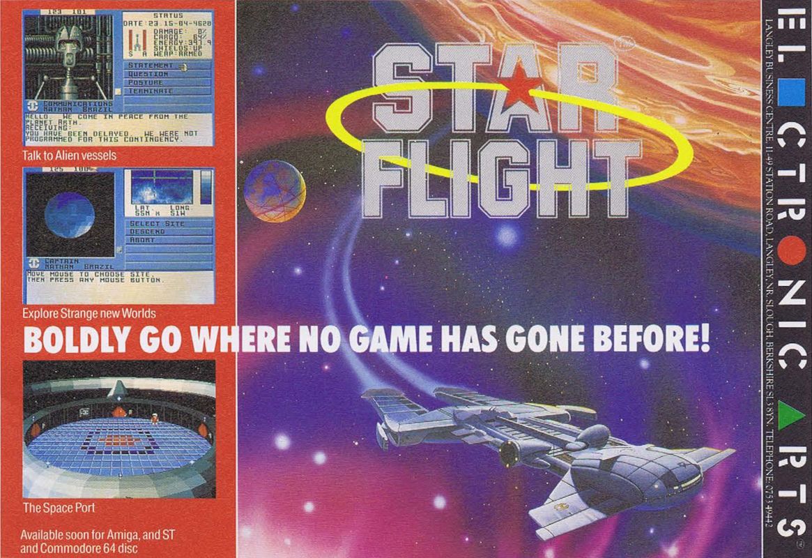 Starflight Magazine Advertisement (Magazine Advertisements): ASM (Germany), Issue 02/1990