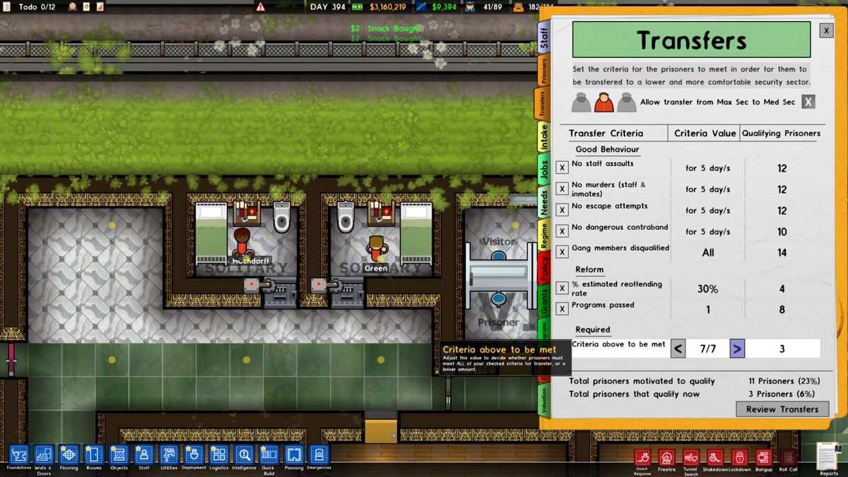 Prison Architect: Cleared for Transfer Screenshot (Steam)