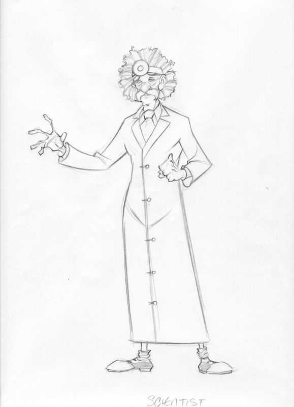 Ghost Master (Collector's Edition) Concept Art (Bonus Disc General Character Designs): scientist