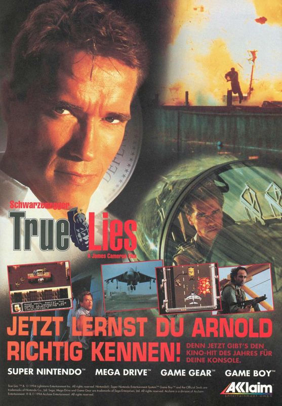 True Lies Magazine Advertisement (Magazine Advertisements): Play Time (Germany), Issue 04/1995