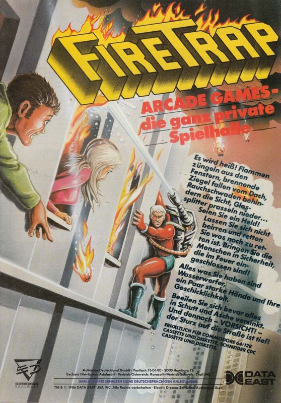 FireTrap Magazine Advertisement (Magazine Advertisements): Power Play (Germany), Issue #1 (1987)