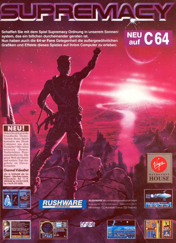 Overlord Magazine Advertisement (Magazine Advertisements): ASM (Germany), Issue 05/1991