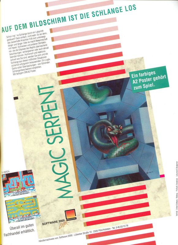 Magic Serpent Magazine Advertisement (Magazine Advertisements): ASM (Germany), Issue 07/1991