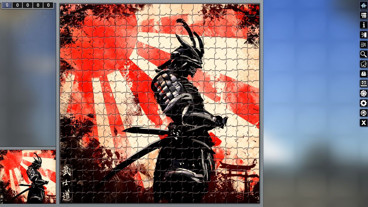 Pixel Puzzles: Illustrations & Anime - Jigsaw Pack: Samurai Screenshot (Steam)