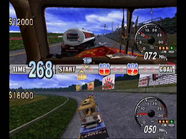 Eighteen Wheeler: American Pro Trucker Screenshot (Dreamcast Première)