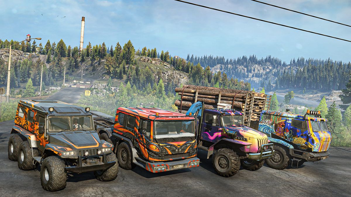 SnowRunner Burning Bright Vinyl Wrap Pack official promotional image MobyGames