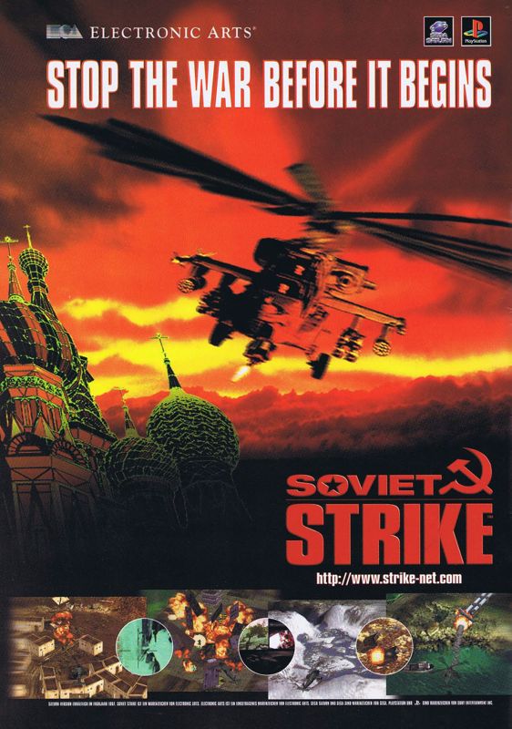 Soviet Strike Magazine Advertisement (Magazine Advertisements): Mega Fun (Germany), Issue 11/1996
