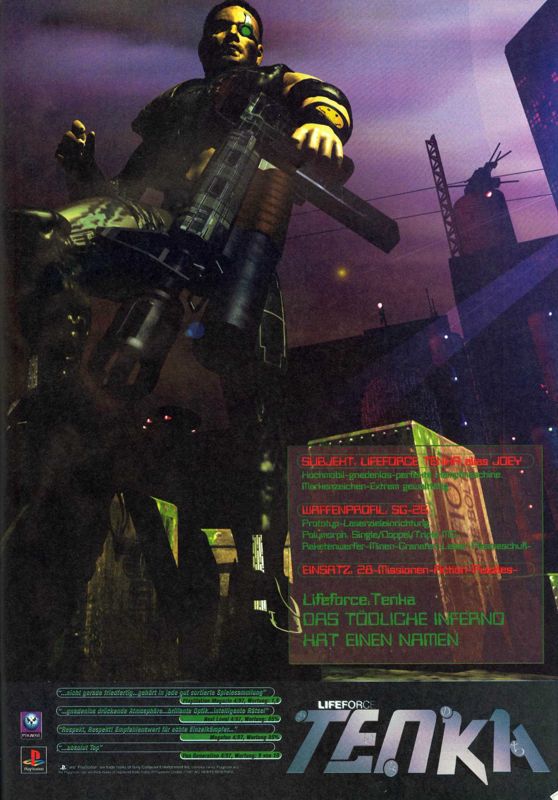 Codename: Tenka Magazine Advertisement (Magazine Advertisements): Mega Fun (Germany), Issue 06/1997