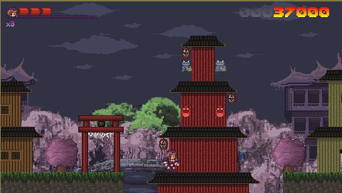 Super Robot Ninja Girl Screenshot (itch.io)