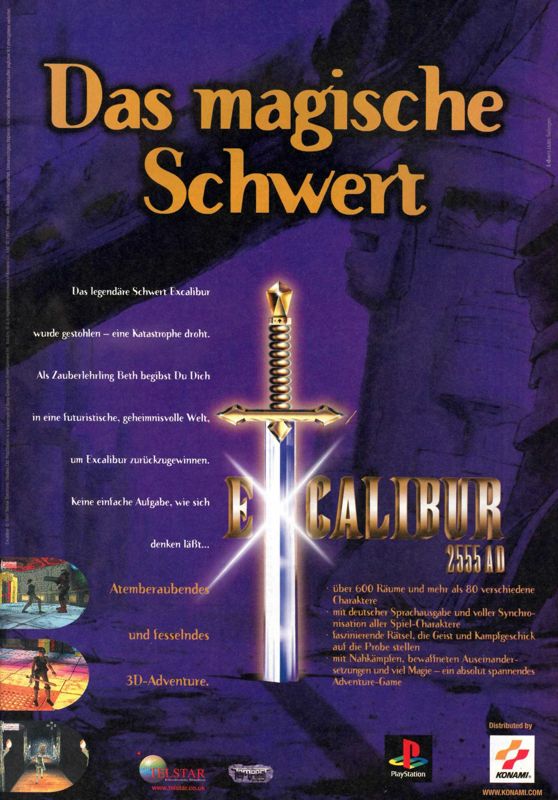 Excalibur 2555 A.D. Magazine Advertisement (Magazine Advertisements): Mega Fun (Germany), Issue 06/1997