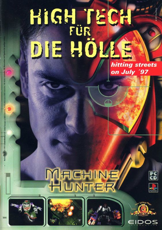 Machine Hunter Magazine Advertisement (Magazine Advertisements): Mega Fun (Germany), Issue 09/1997