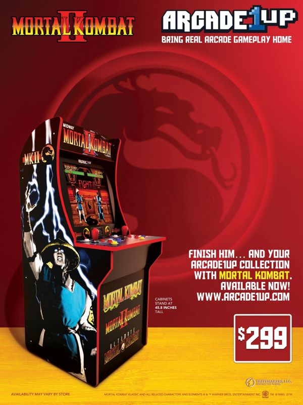 Arcade1Up: Mortal Kombat Magazine Advertisement (Magazine Advertisements): Walmart GameCenter (US), Issue 66 (2019) Page 9