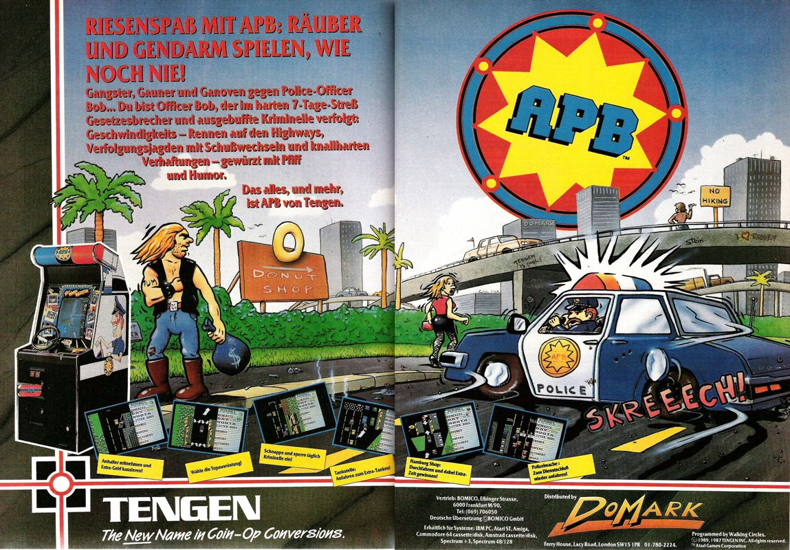 APB Magazine Advertisement (Magazine Advertisements): ASM (Germany), Issue 10/1989