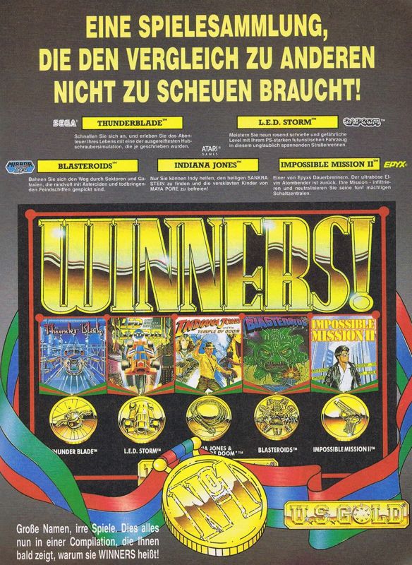 Winners! Magazine Advertisement (Magazine Advertisements): ASM (Germany), Issue 01/1990