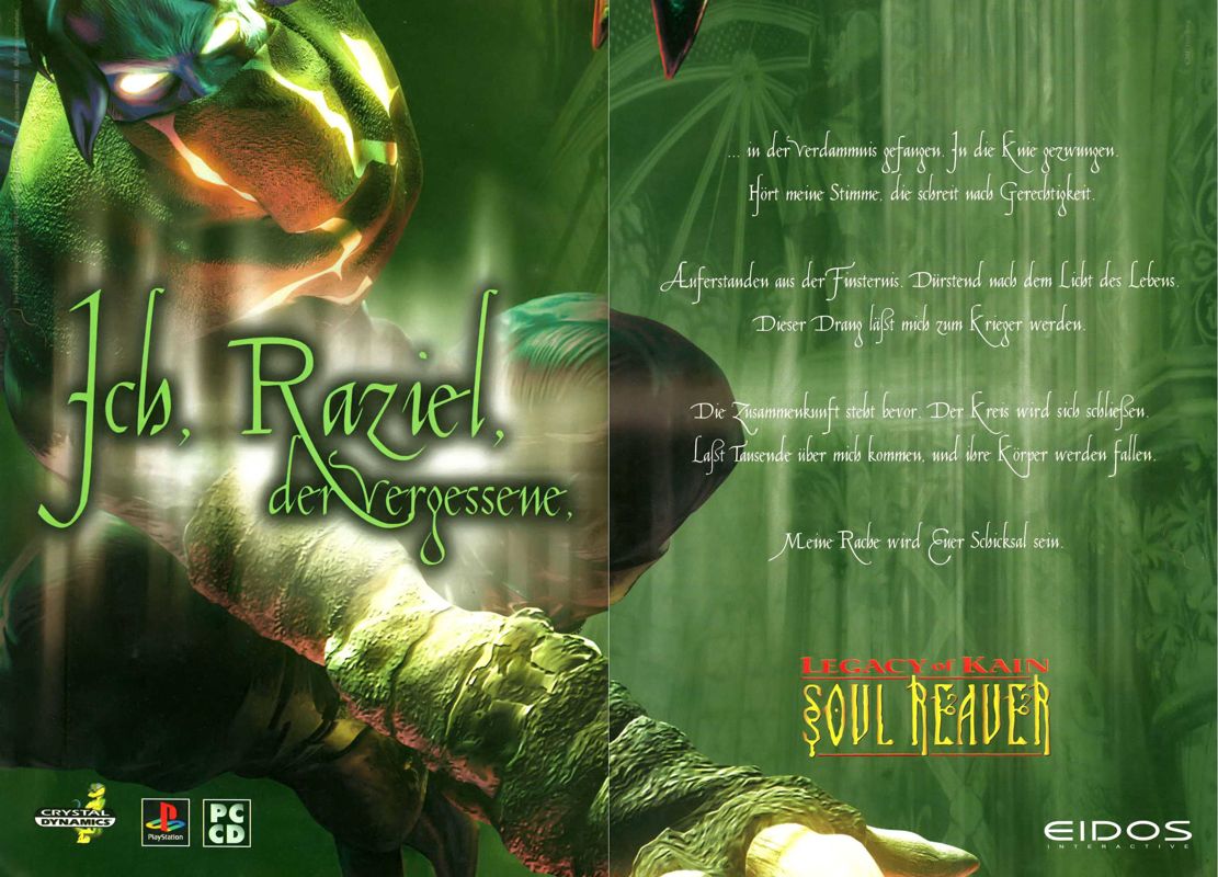 Legacy of Kain: Soul Reaver Magazine Advertisement (Magazine Advertisements): Mega Fun (Germany), Issue 09/1999