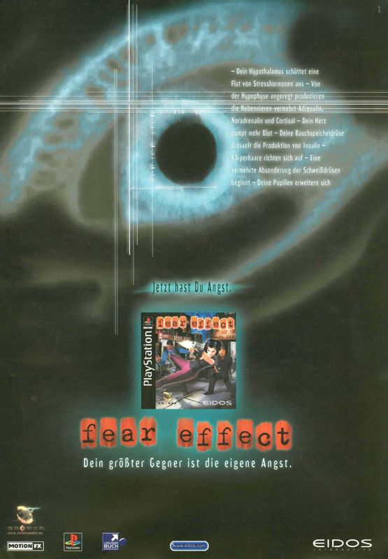 Fear Effect Magazine Advertisement (Magazine Advertisements): Mega Fun (Germany), Issue 05/2000