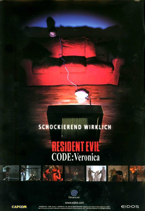 poster resident evil code veronica 83 cm x 57 c - Comprar Videojogos e  Consolas descatalogados no todocoleccion