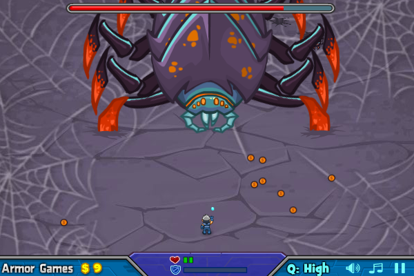 Epic Boss Fighter (Browser) screenshot: Spider boss
