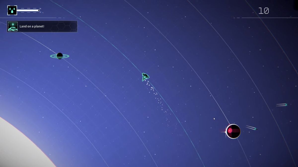 Gravitar: Recharged (Stadia) screenshot: In orbit