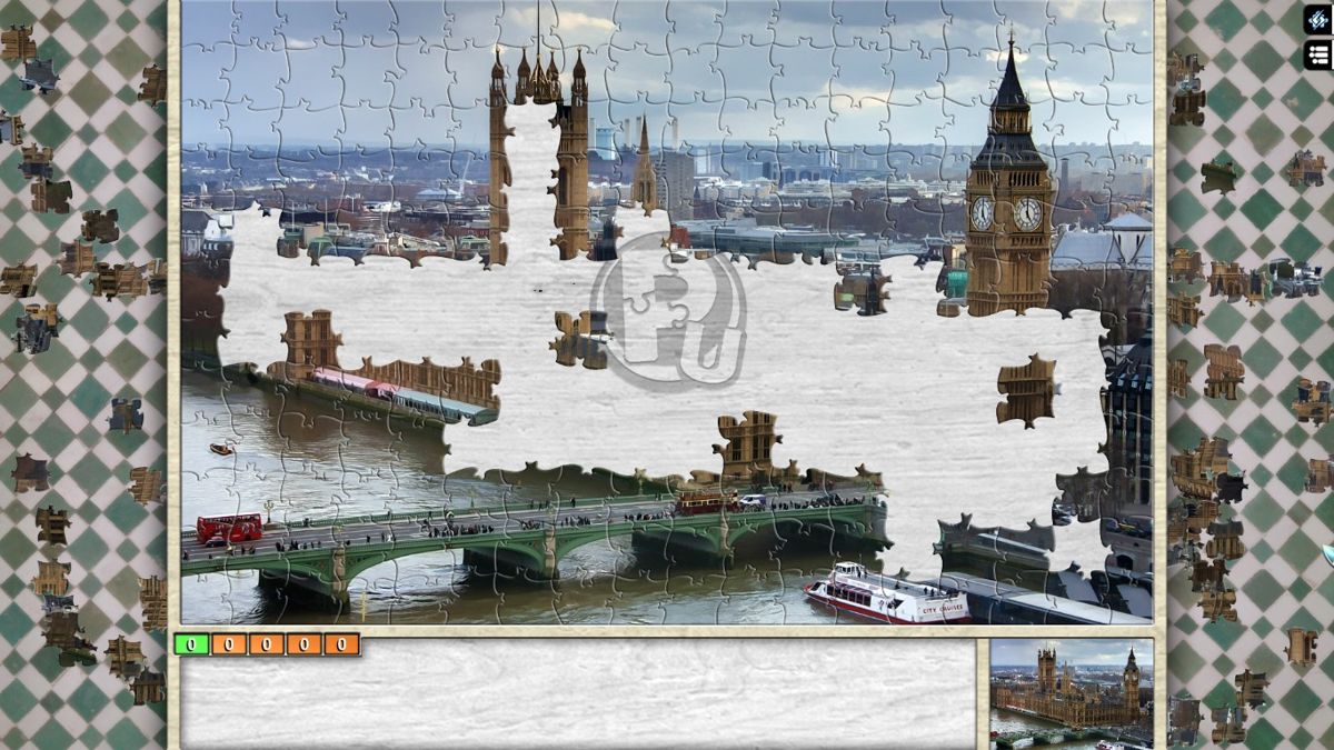 Pixel Puzzles Ultimate: England (Windows) screenshot: Ah, that famous tower.
