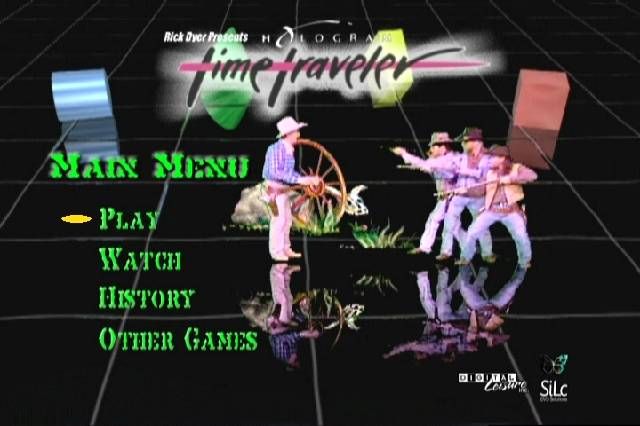 Hologram Time Traveler (DVD Player) screenshot: The main menu