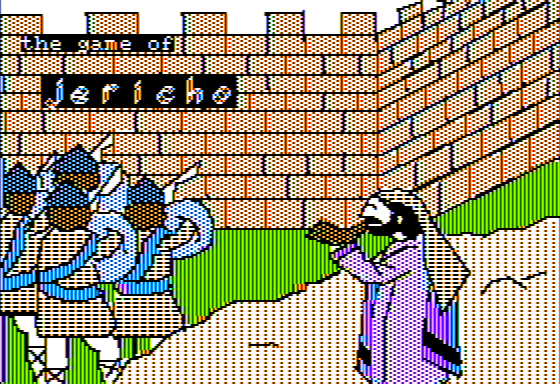 The Game of Jericho (Apple II) screenshot: Title Screen