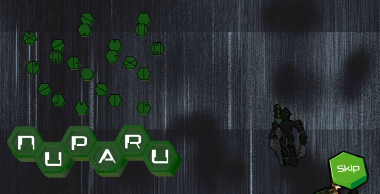 Piraka Animation 05 (Browser) screenshot: Nuparu's name puzzle.