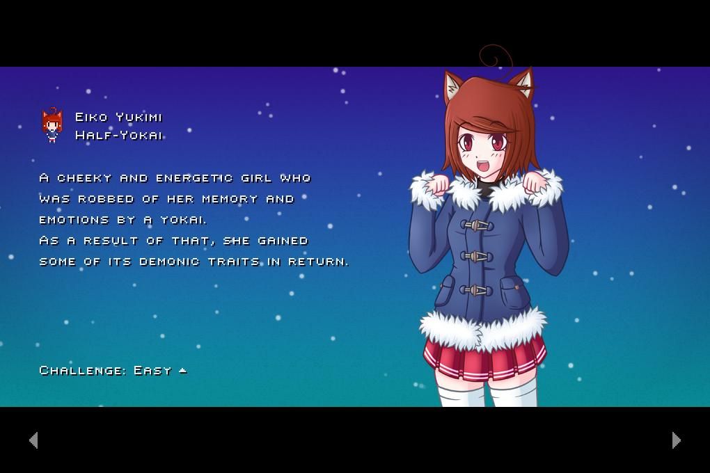 Jigoku Kisetsukan (Windows) screenshot: Eiko's description
