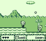 Bonk's Adventure (Game Boy) screenshot: One of your first enemies