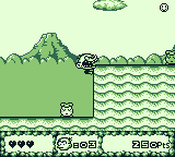 Bonk's Adventure (Game Boy) screenshot: Using your teeth to cling onto walls