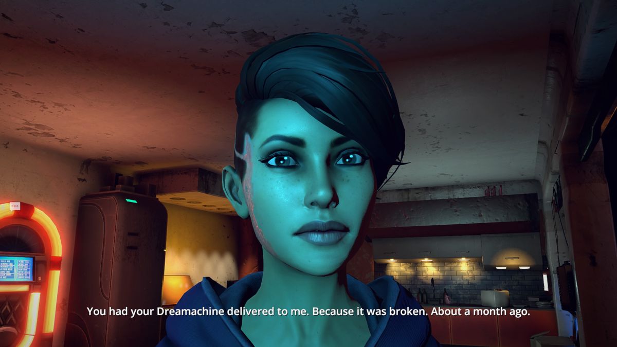Dreamfall Chapters (PlayStation 4) screenshot: Book 3: Zoe's new look in book three
